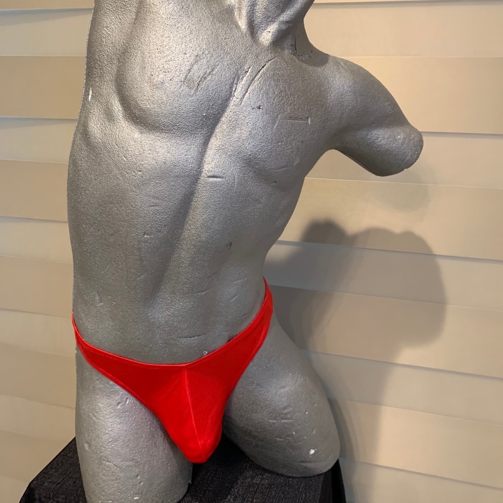 Full Pouch Thong  Back R105T -Red